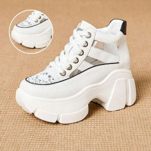 [Free Shipping] WomenS Thick-Soled Open-Toe Sandals With A Hollow Design For Breathability 2026 Autumn New Style With Hidden Heel For Added Height Casual Clogs