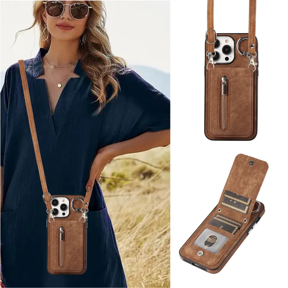 Iphone 6 plus hotsell purse with shoulder strap