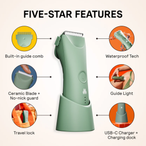 Meridian Grooming Waterproof Electric Groin Trimmer - Shaver for men private nether - AUTHORIZED DEALER SINGAPORE-SGPOMADES