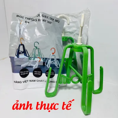 Móc Phơi Giày Đa Năng 4 Chấu Xoay 360 Độ Thông Minh Chuyên Dụng - Móc Treo Giày Dép Xoay Thông Minh Kiểu Chữ A Tramanhshop