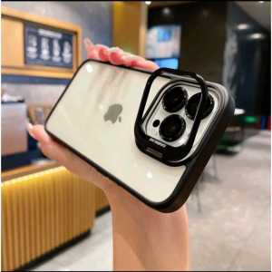 HYBRID STANDING CAMERA CASE 15 PROMAX 15 PRO 15 14 PLUS 14 13 PRO 13 12 PROMAX 12 11 PROMAX 11 SOFT CASE + FREE RING LENSA CAMERA