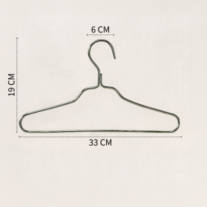 Gantungan Baju Anak dan Pakaian Dalam Wanita Hanger Aluminium Premium Anti Karat Warna Elegan