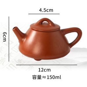 定制石瓢壶朱泥茶壶紫砂壶原矿手工泡茶壶喝茶壶功夫茶具单壶批发