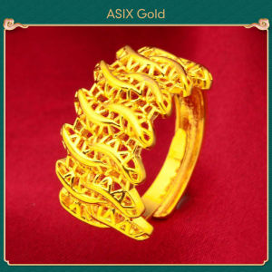 Ladies COCO Ring Gold 916 Goldsmith Handmade Ring 24K Bangkok Gold Fashion Korea Ring Jewelry Gifts