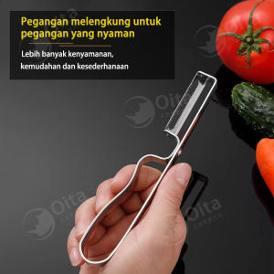 Pengupas Buah Dan Sayuran Bahan Stainless Steel Pisau Pengupas Kulit Buah Sayur Peeler