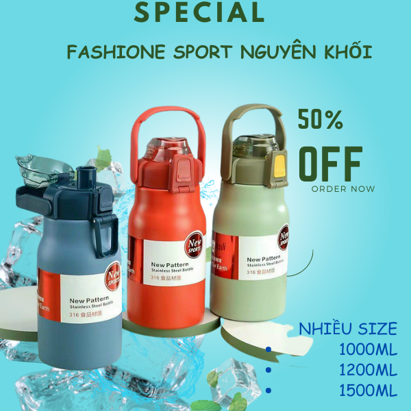 Bình nước cho bé đi học- bình đựng nước giữ nhiệt inox 316 nguyên khối ...