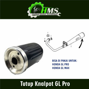 Tutup Knalpot GL Pro - Cover Tameng Penutup Pelindung Ujung Kenalpot Honda GL Pro GL Max Neotech