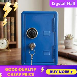 Metal Piggy Bank Safe for Kids with Combination Lock and Key Cash Box with Money Tray and Lock for Kids Birthday Gift