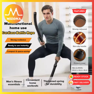 MIZONA Cordless Battle Rope Fitness Trainer For Home Muscle And Arm Strength Workout Tali Pertarungan Ayunan