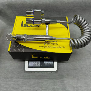 Rinsing spray gun Single-inlet double-outlet angle valve set bathroom hand-washing booster spray
