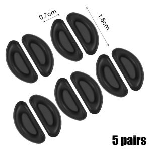 10pcs Glasses Nose Bridge Pad Silicone Anti-Slip Sticker Sunglasses Anti-Pressure Nose Handy Tool D-Type Silicone Nose Pad