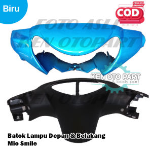 Batok Lampu Depan Dan Belakang Mio Smile Biru1 Set Batok Mio Smile
