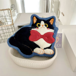 ✨SG SELLER ✨ Cartoon cat puppy Hand Towel Hangable Absorbent Soft Quick Drying Towel Bathroom Kitchen