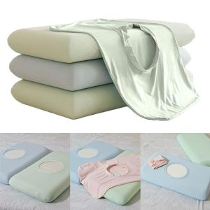 OUREAL 2pcs 40x70 Silk Pillowcase Breathable Cooling Ice Feel Pillow Cover  Smooth Surface Pillow Slipcover Hair Skin Care