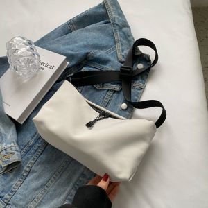 CRNGW Multi-functional Zipper Crossbody Bag Niche Design Nylon Shoulder Bag Casual Solid Color Small Phone Bag Women