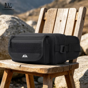 LouisWill Fashion Waist Bag Men Chest Bag Waterproof Sports Bag Large Capacity Casual Bag Lightweight Messenger Bag Outdoor Fitness Bag Business Bag