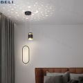 IGDL Nordic starry pendant light with ceiling fan modern luxury dining room lamp creative decorative table chandelier multi-mode hanging lighting copper motor fan lamps. 