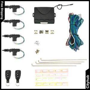 Keyless Entry System Locking Kit Remote Control Anti-Theft Car Door Lock with Turn Light Auto Keyless Entry System Car Security Alarm System