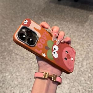 Phone Case For VIVO Y21 Y21S Y33S Y22S Y22 Y36 Y27S Y27 Y30 Y30i Y51 Y51A Y31 Y53S Y51 Y33 Y51S Y21D Casing VIVO Y100 Y20 Y30G Y21G Y35 Y20A Y20G Y20S Y02A Y70 Y90 Y1S Y91C Y93S Cute Loopy Silicone Leather Soft TPU Case PWJK1004A