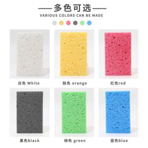 压缩木浆海绵洗碗巾 - 吸水膨胀，不易沾油，清洁百洁布 Compressed Wood Pulp Sponge Dishcloth - Absorbent Expands When Wet Non-Greasy Cleaning Scrubbing Pad
