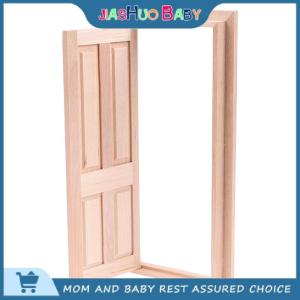 JiaShuo Baby Toy 1 12 Dollhouse thu nhỏ 4 Bảng điều chỉnh nội thất cửa gỗ tự làm mô hình phụ kiện đồ chơi