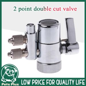 ★Same Day Shipping★ Chrome Plated Metal Faucet Aerator Dual Diverter Adapter for Water Purifier Oral Irrigator Accessories Valve Switch Dual-Diverter-Valve