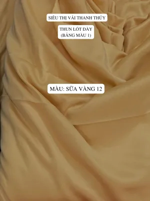 VẢI LÓT THUN SILK KHỔ 1M5 ( LOẠI DÀY - BẢNG MÀU 1 )-DÒNG VẢI THÔNG DỤNG