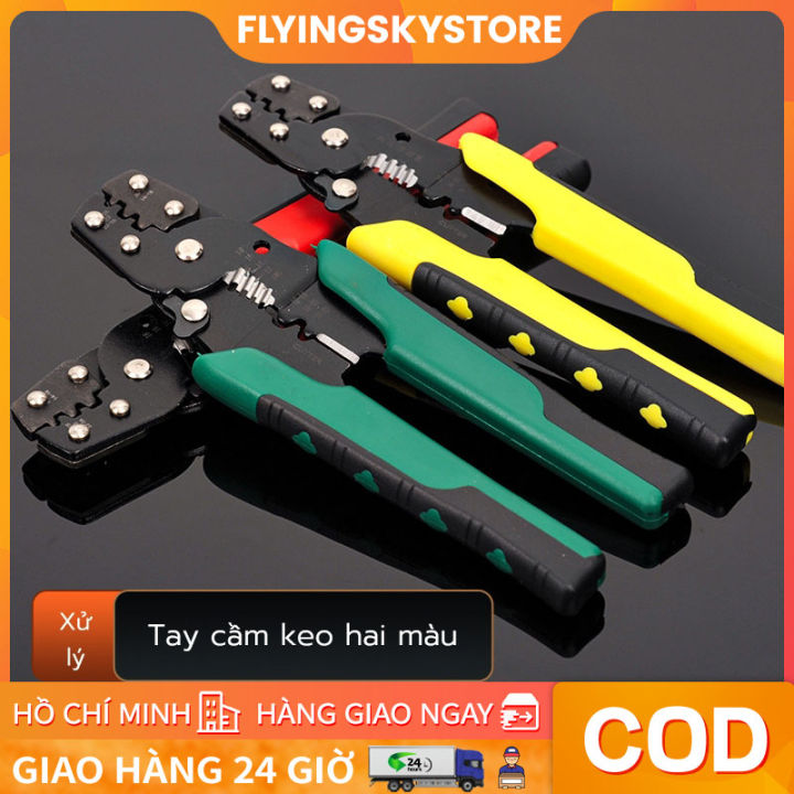 [Giá hủy diệt] ️Kìm bấm cos và tuốt dây điện đa năng 22-28 | Lazada.vn