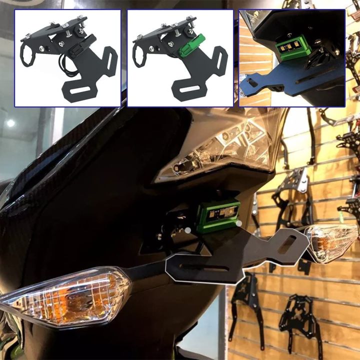 Tail Tidy Fender Eliminator Kit W/LED Light License Plate Holder Mount For Kawasaki Z900 2017 2021 Registration Number B I.934957644