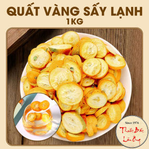 Quất vàng sấy lạnh 1kg tắc vàng khô sấy thăng hoa thơm đẹp - Lãn Ông