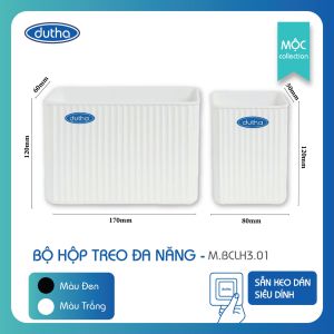 Bộ Hộp Đựng Bàn Chải Mỹ Phẩm Treo Tường Kệ Đựng Đồ Makeup M.BCLH.S - dutha