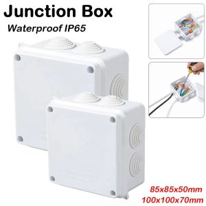 DOOUR Waterproof IP65 Junction Box ABS DIY Power Case Durable White Wire Shell for Indoor Outdoor Cable Connections