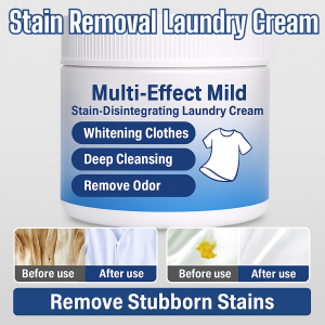 Multi-Action Laundry Detergent Stain Remover Paste Dissolves Tough Stains Grease Dirt Mild Laundry Detergent For All Fabrics