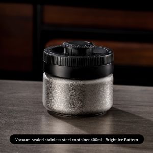 BINCOO Coffee Bean Sealed Jar Coffee Powder Storage Press Vacuum Coffee Storage Container 400ML/600ML/1200ML