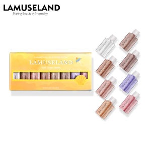 LAMUSELAND 8สี/Setอายแชโดว์อายแชโดว์แวววาวBeauty Eyes # LA4008