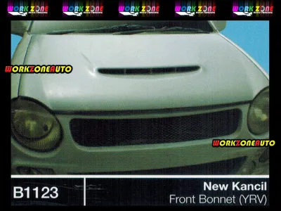 B1123 Perodua New Kancil Fiber Front Bonnet (YRV) Body kit Bodykit