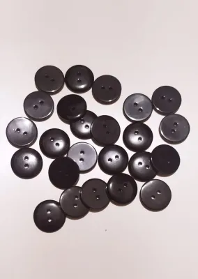 Kancing Jas Diameter 20mm Isi 1 gross - Kancing Jas 2cm - Kancing Hitam - Kancing Putih - Kancing Besar - Kancing Lubang 2