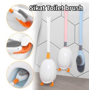 Toilet Brush Alat Pembersih Kamar Mandi Sikat Tempel WC 4 in 1 Model Bebek