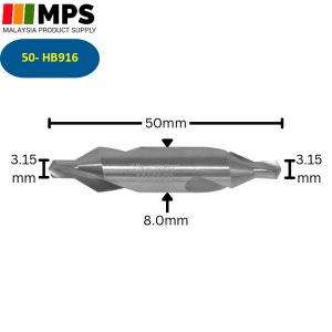HARLINGEN CENTER DRILL (60° HSS COBLAT) HSS Centre Drill 60 Degree Combined Drills & Countersinks