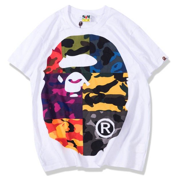 2023 Newest Bape A Bathing Ape Cotton Top shirt Men Women Casual t