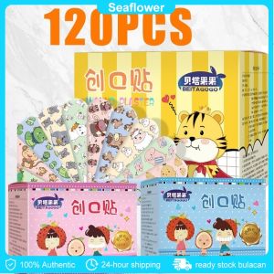 【In Stock】120pcs Printed Waterproof Breathable Cute Cartoon Band Aid Adhesive Bandages First Aid
