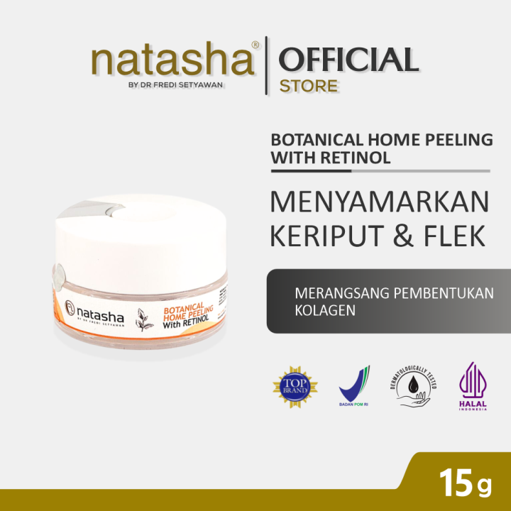 Natasha Botanical Home Peeling With Retinol - Peeling, Menyamarkan keriput dan Hiperpigmentasi