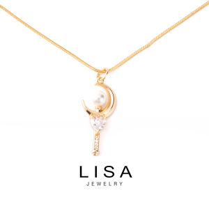 Lisa jewelry 18K Gold Necklace Personality Simple Pendant Necklace 269n
