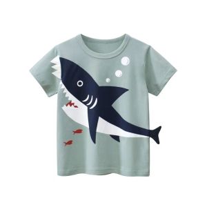 Soffny Kids Boy T-shirts Short Sleeve Cartoon T-Shirt Summer Baby Boys Cotton Top Cute Shirts
