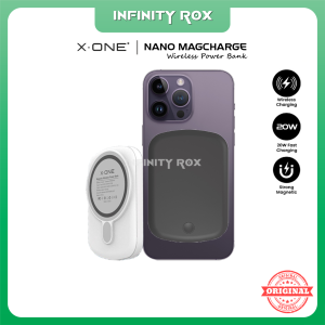 X-One Nano Magcharge 10000mAh / 5000mAh Magnetic Wireless Powerbank with 20W PD Fast Charge USB-C Port