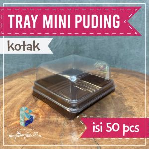 Mika Puding Mini Kotak Mini / Tray Mooncake - Mika Mochi - Cupcake-Mika Klepon-Mika Puidding-Kue Tart-Puding Kue Mini & Snack