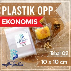 Plastik Opp 10x10 Cm 02 Micron / Plastik Lem / Plastik Opp Seal
