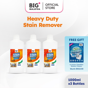 BIG+ Heavy Duty Stain Remover (3x1000ml) Toilet Bowl Cleaner Bathroom Floor Detergent Cleaner Pencuci Tandas Cement Remover 瓷砖清污