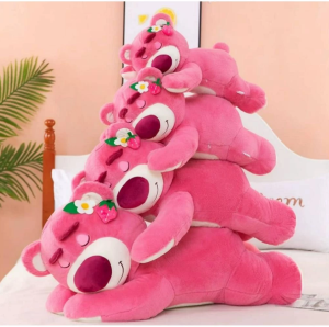 Strawberry Bear Lotso Gift Anak Patung Lotso Strawberry Bear Sleeping Lotso Fragrant 40cm / Lotso Pillow  Big Size Small Size soft Birthday Present For Kids Strawberry Bear