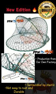 💥Ready Stock💥 Crab Trap Net (Plastic Surrounded) (Bubu Ketam) Foldable Cast Dip Premium Quality(Made in Malaysia)